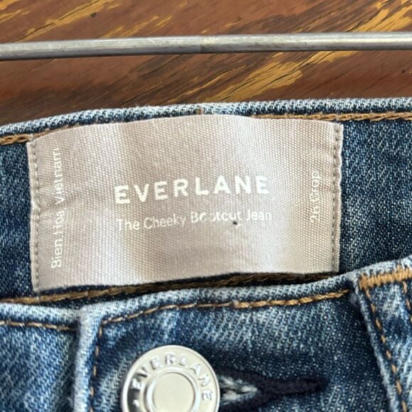 Everlane the Cheeky bootcut Jean size 26 crop 98% cotton - Picture 4 of 10